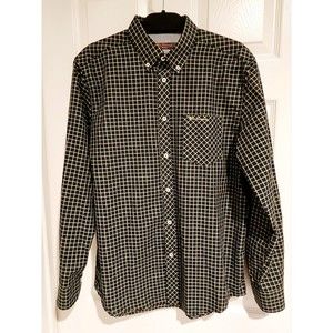 Ben Sherman Heritage Long Sleeve Button Up Shirt Plaid Pattern Size M Medium